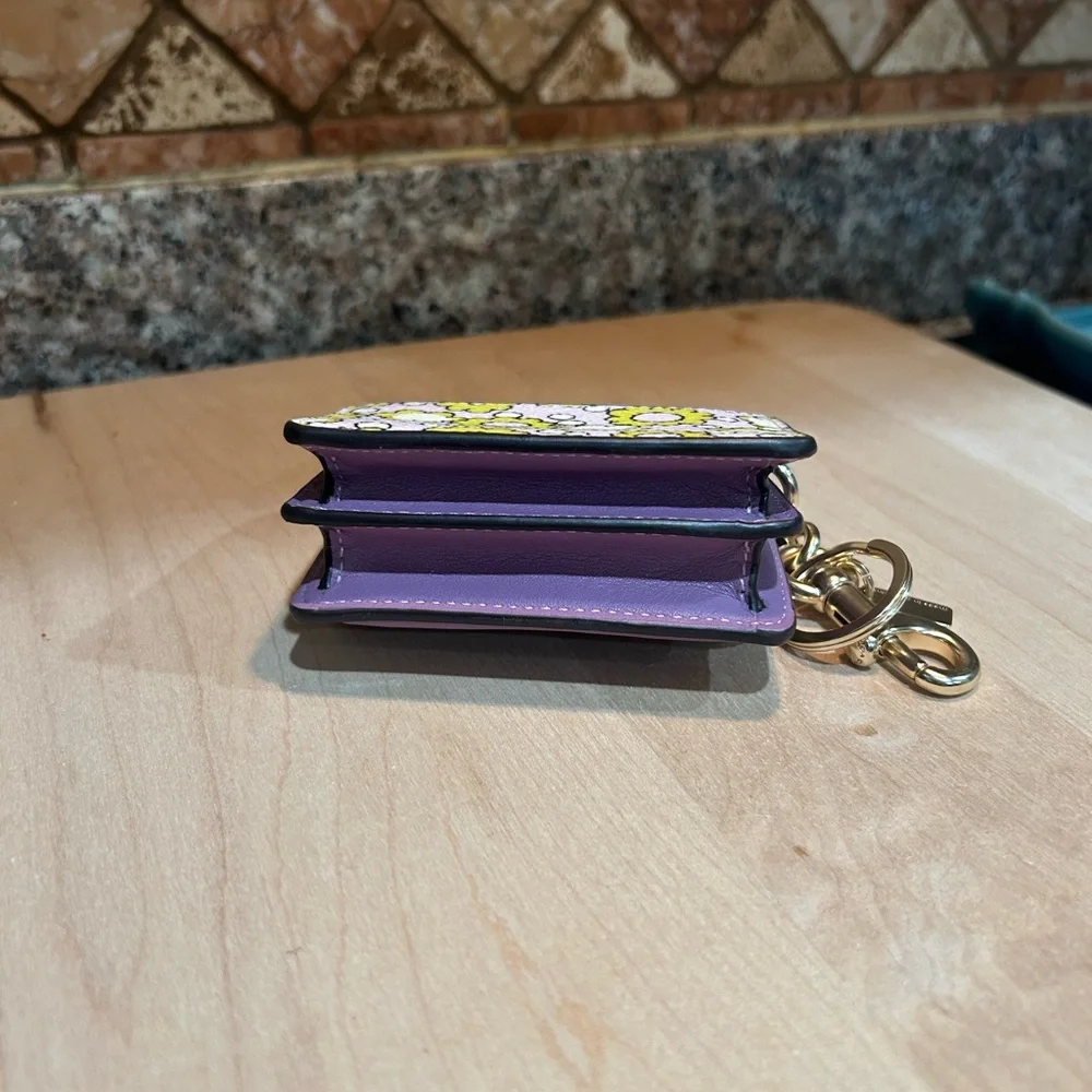 Coach mini Klare bag charm in blocked floral print - Picture 3 of 4